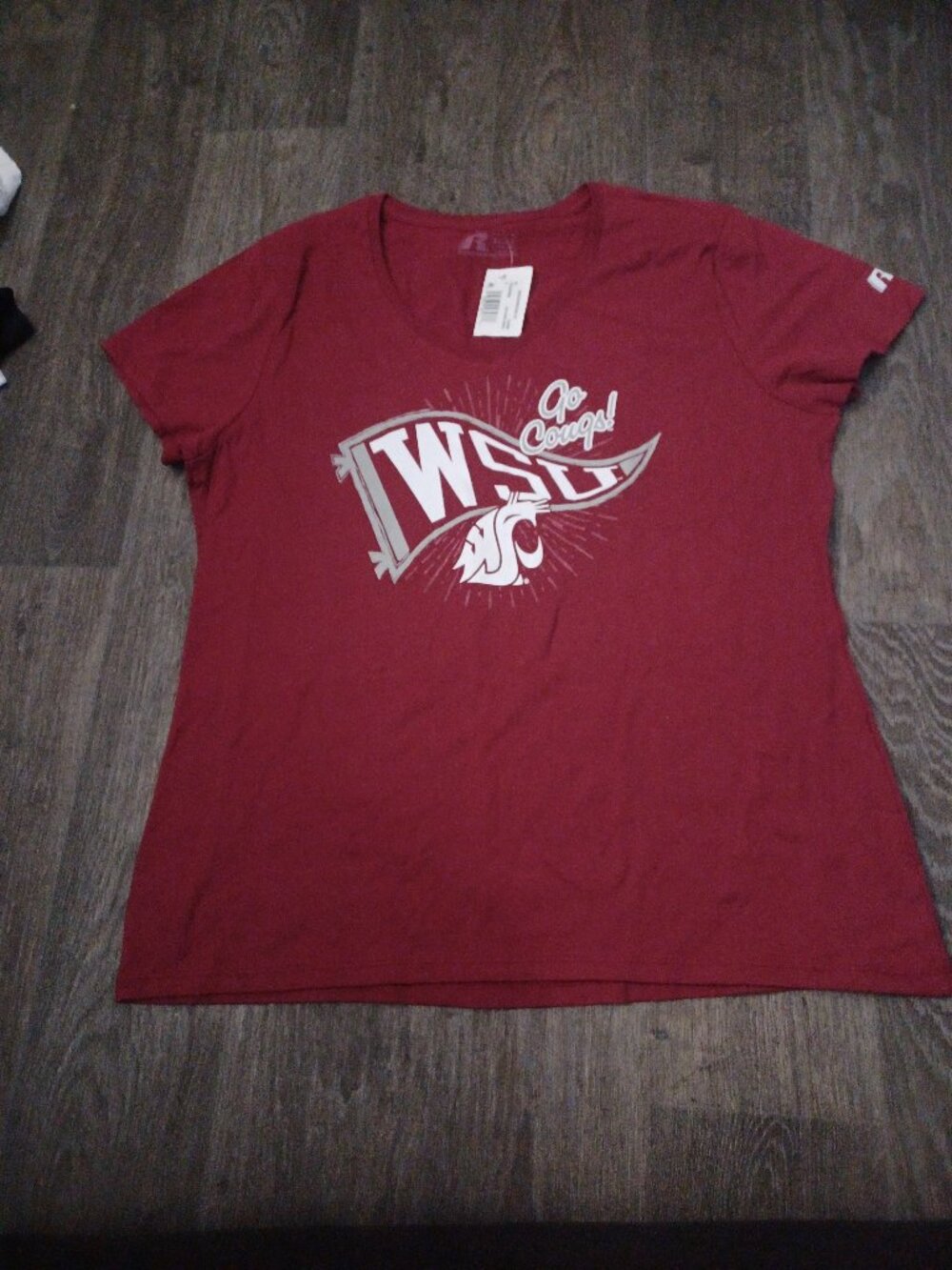 WSU V-Neck T-Shirt NWT XL